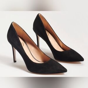 Sam Edelman Hazel Black Suede Heels Pumps Size 13 NWT